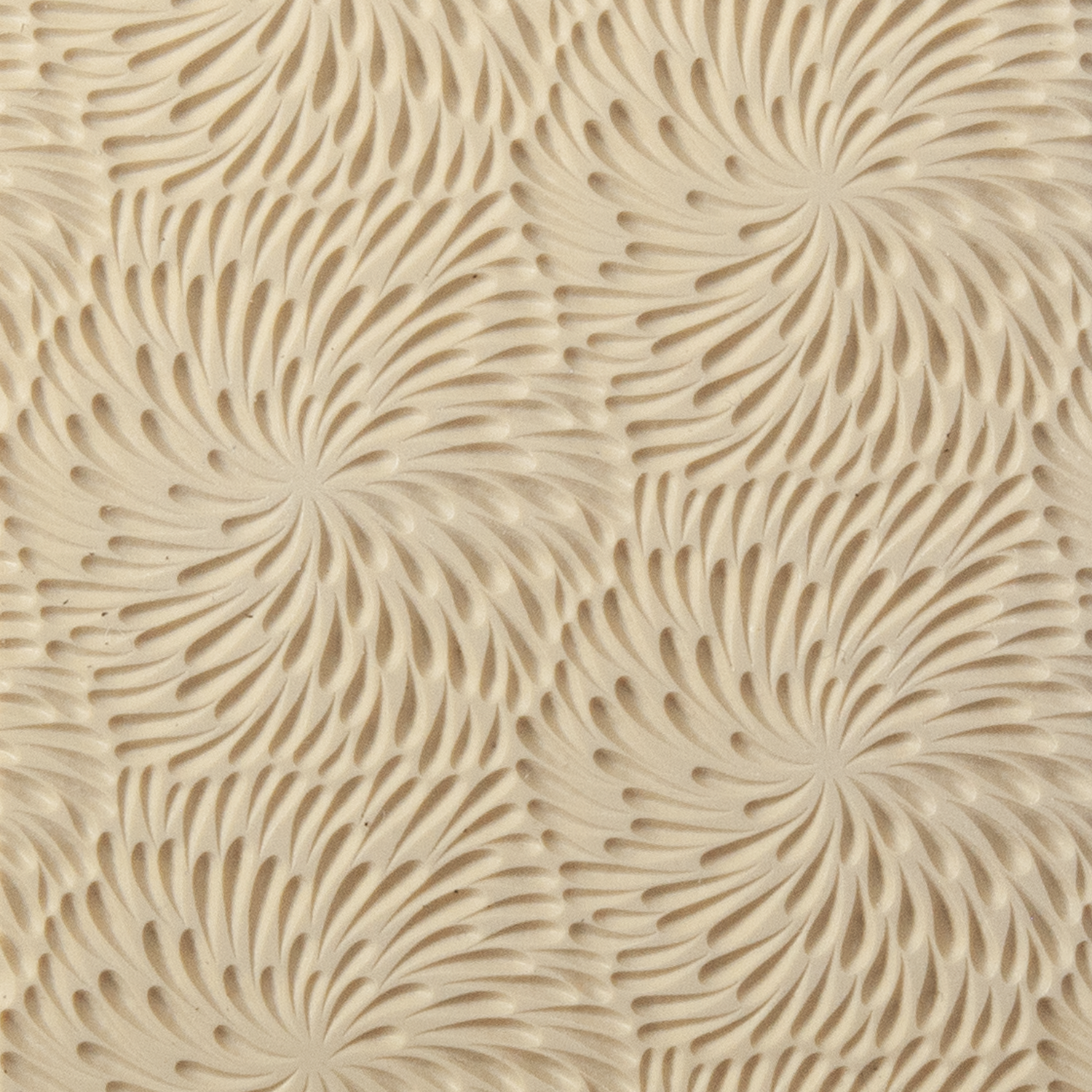 Texture Tile - Fireworks Fineline. Beige Texture Tiles are flexible, washable and can be used with any soft clay. Spritz with CoolSlip or dust on Dry Powder Release for stick-free impressions when using metal clay and polymer clay.