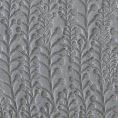 Texture Tile - Baby's Breath sample rolled into clay