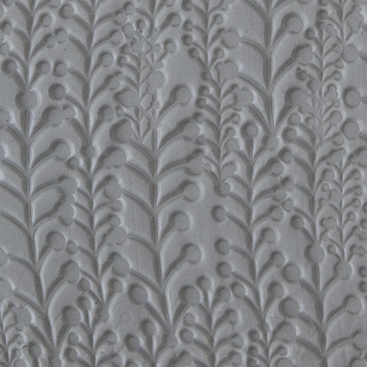 Texture Tile - Baby's Breath sample rolled into clay