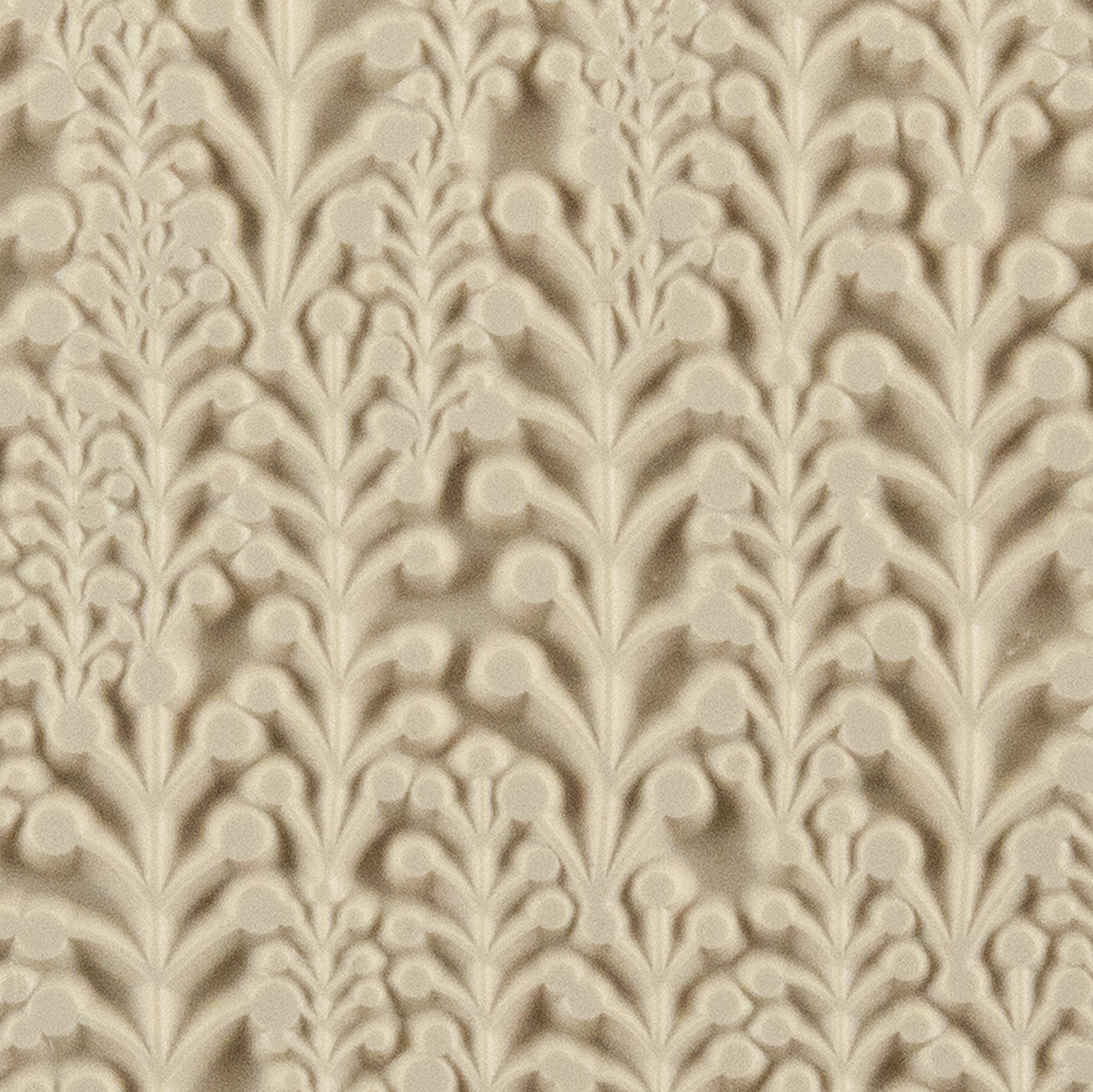 Texture Tile - Baby's Breath. Beige Texture Tiles are flexible, washable and can be used with any soft clay. Spritz with CoolSlip or dust on Dry Powder Release for stick-free impressions when using metal clay and polymer clay.