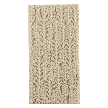 Texture Tile - Baby's Breath. Beige Texture Tiles are flexible, washable and can be used with any soft clay. Spritz with CoolSlip or dust on Dry Powder Release for stick-free impressions when using metal clay and polymer clay.