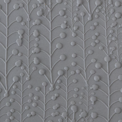 Texture Tile - Baby's Breath Embossed sample rolled into clay