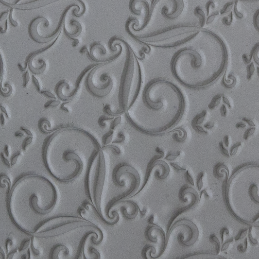 Texture Tile - Anniversary sample rolled into clay
