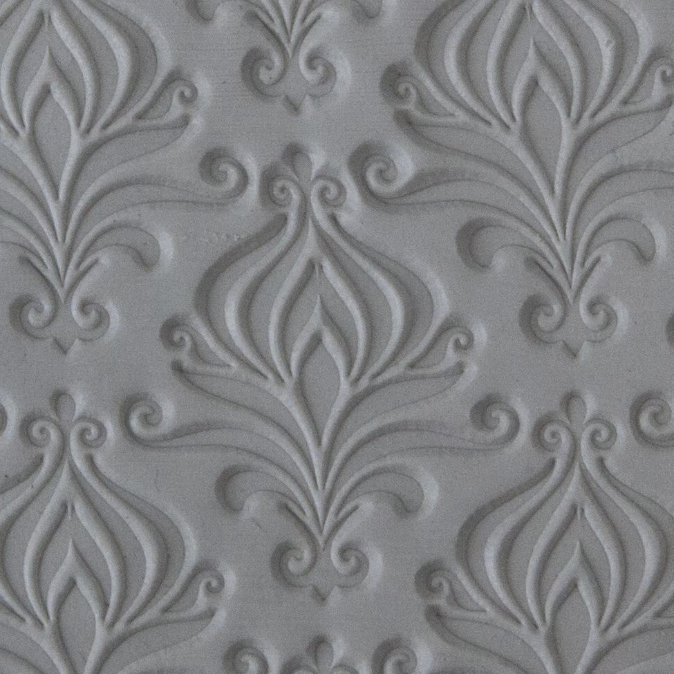 Texture Tile - Blooming Onion sample rolled into clay