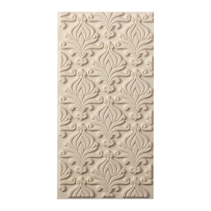 Texture Tile - Blooming Onion. Beige Texture Tiles are flexible, washable and can be used with any soft clay. Spritz with CoolSlip or dust on Dry Powder Release for stick-free impressions when using metal clay and polymer clay.