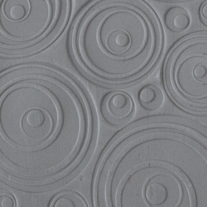 Texture Tile - Out of Sight sample rolled into clay