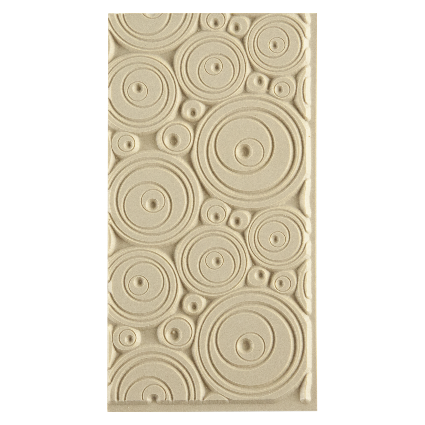 Texture Tile - Out of Sight. Beige Texture Tiles are flexible, washable and can be used with any soft clay. Spritz with CoolSlip or dust on Dry Powder Release for stick-free impressions when using metal clay and polymer clay.