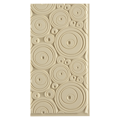 Texture Tile - Out of Sight. Beige Texture Tiles are flexible, washable and can be used with any soft clay. Spritz with CoolSlip or dust on Dry Powder Release for stick-free impressions when using metal clay and polymer clay.