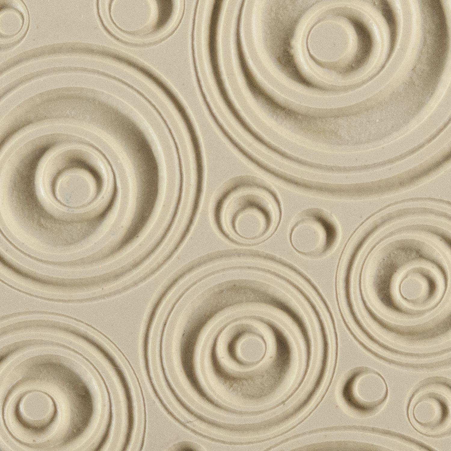 Texture Tile - Out of Sight Embossed. Beige Texture Tiles are flexible, washable and can be used with any soft clay. Spritz with CoolSlip or dust on Dry Powder Release for stick-free impressions when using metal clay and polymer clay.