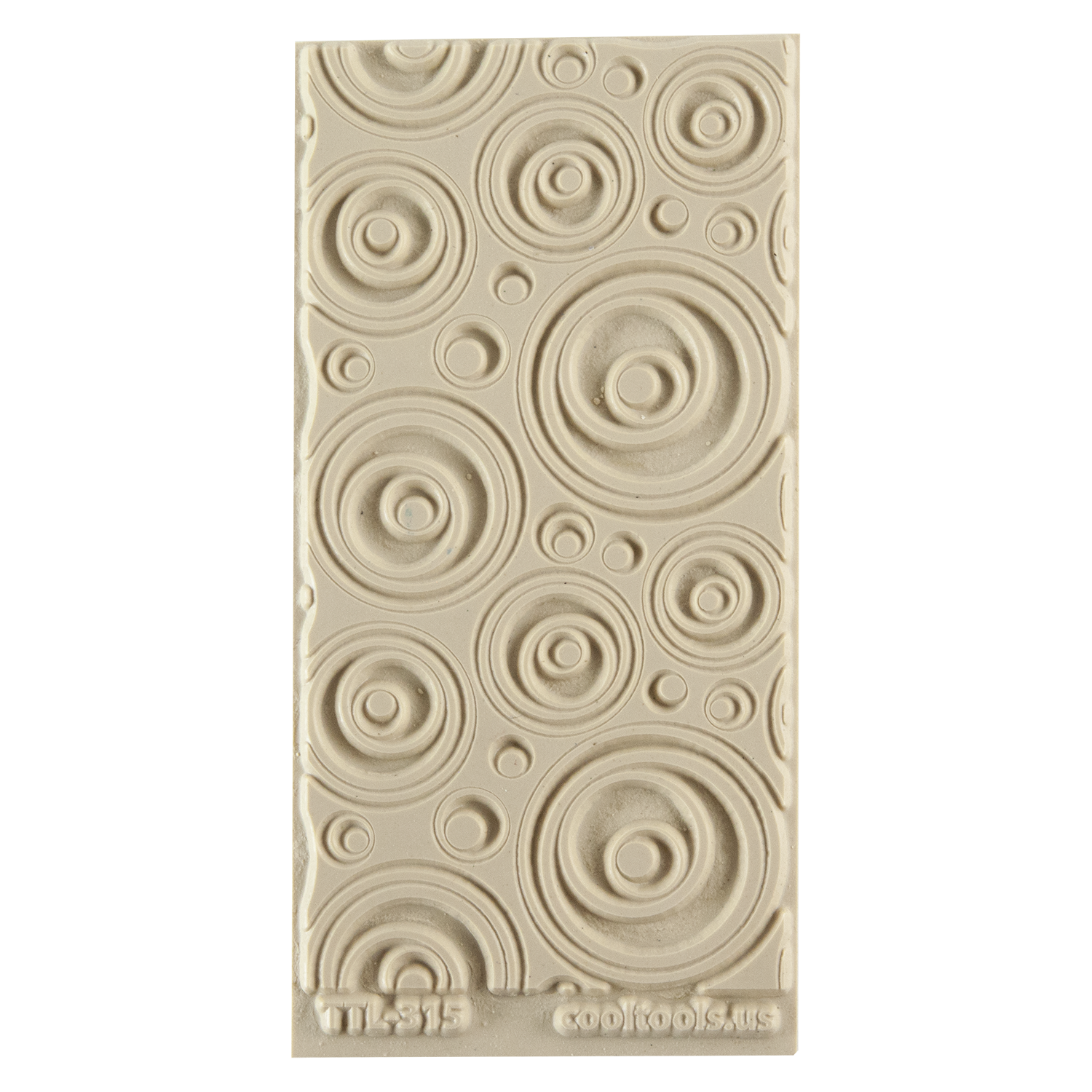 Texture Tile - Out of Sight Embossed. Beige Texture Tiles are flexible, washable and can be used with any soft clay. Spritz with CoolSlip or dust on Dry Powder Release for stick-free impressions when using metal clay and polymer clay.