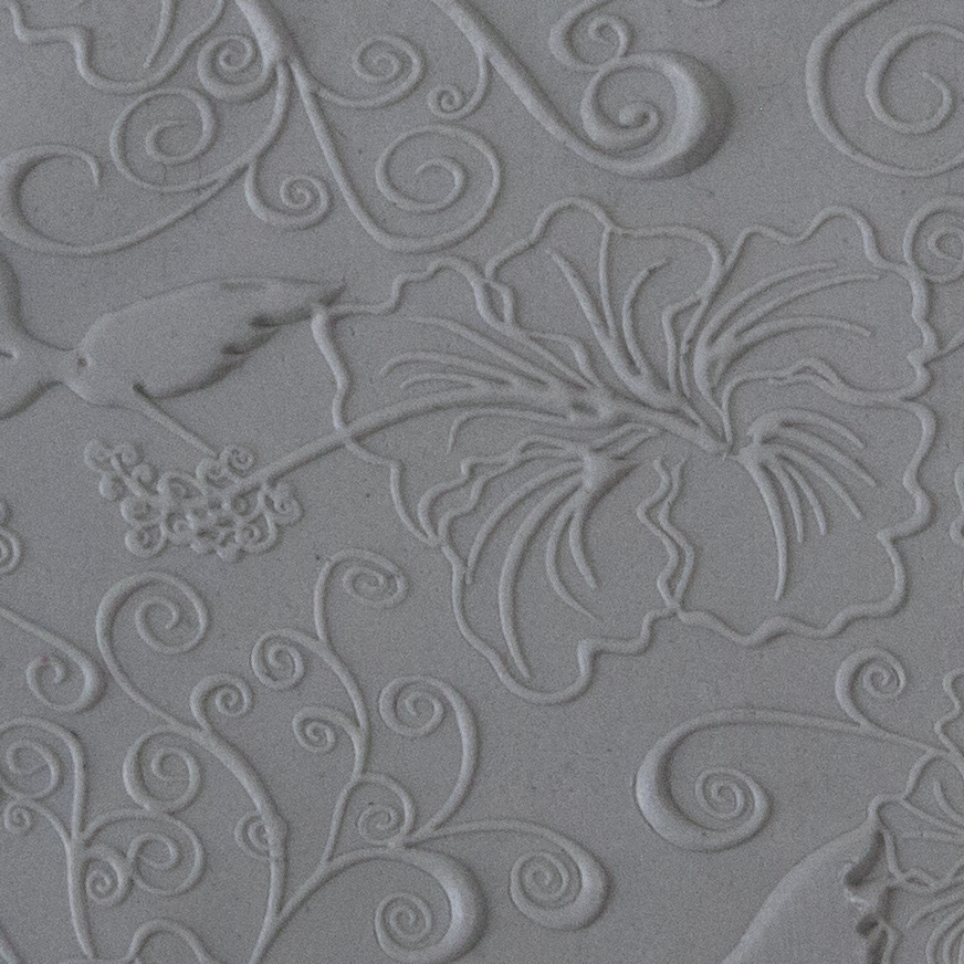 Texture Tile - Sweet Taste of Summer Fineline sample rolled into clay