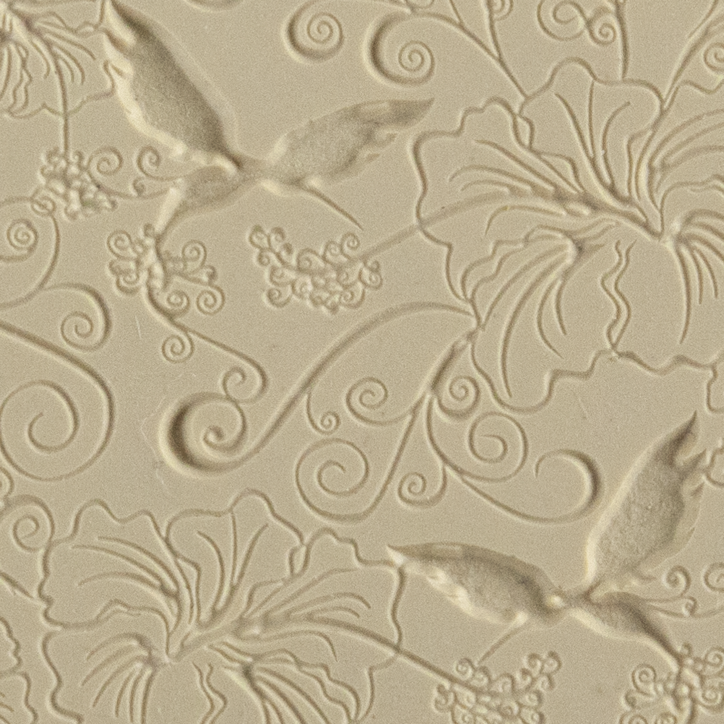 Texture Tile - Sweet Taste of Summer Fineline. Beige Texture Tiles are flexible, washable and can be used with any soft clay. Spritz with CoolSlip or dust on Dry Powder Release for stick-free impressions when using metal clay and polymer clay.