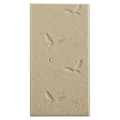 Texture Tile - Sweet Taste of Summer Fineline. Beige Texture Tiles are flexible, washable and can be used with any soft clay. Spritz with CoolSlip or dust on Dry Powder Release for stick-free impressions when using metal clay and polymer clay.