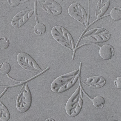 Texture Tile - Jamberry Fineline sample rolled into clay