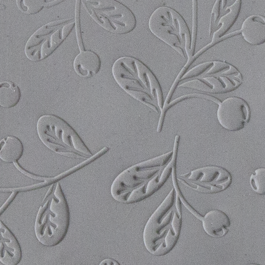 Texture Tile - Jamberry Fineline sample rolled into clay