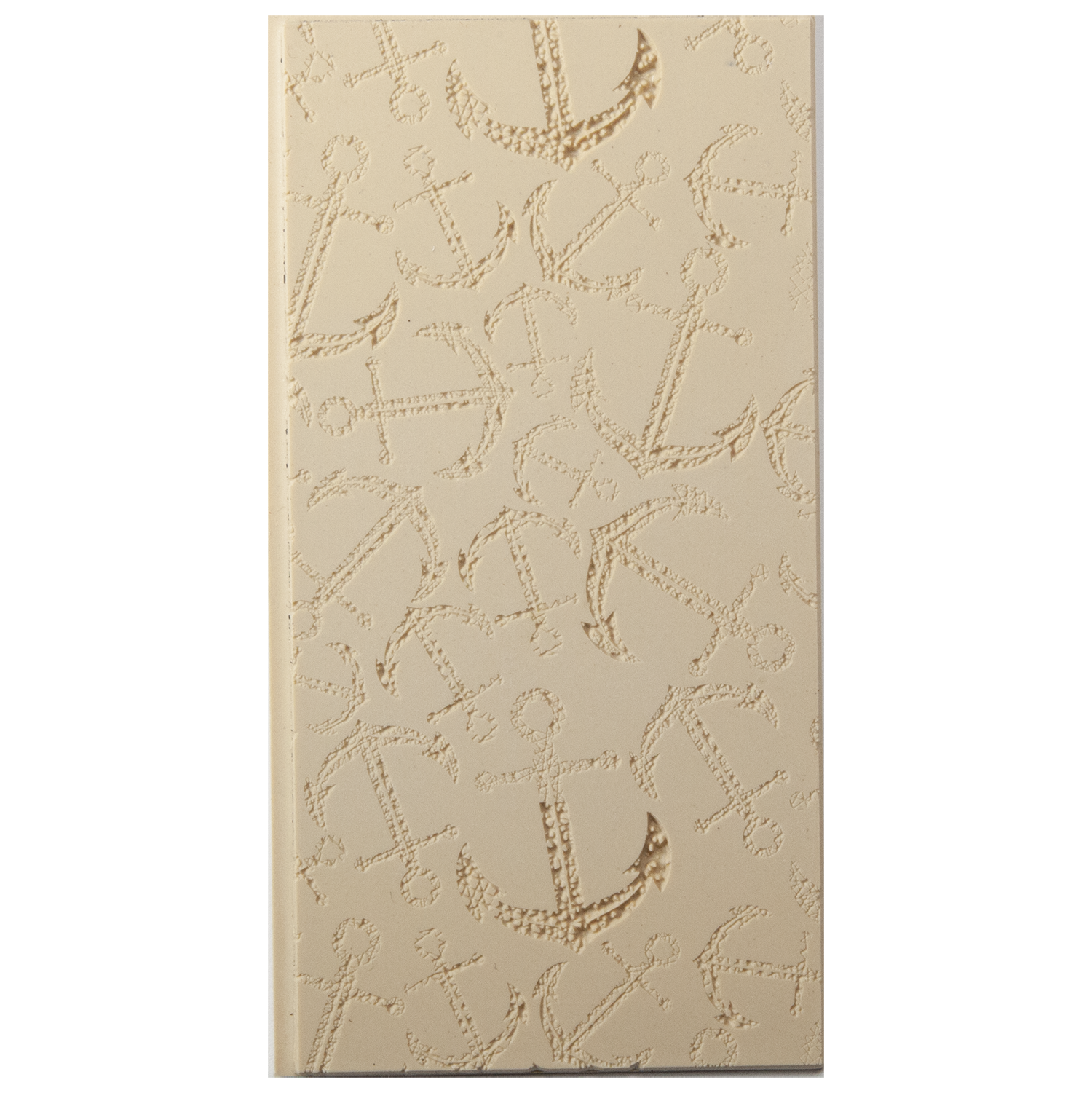 Texture Tile - Anchors Away Fineline. Beige Texture Tiles are flexible, washable and can be used with any soft clay. Spritz with CoolSlip or dust on Dry Powder Release for stick-free impressions when using metal clay and polymer clay.