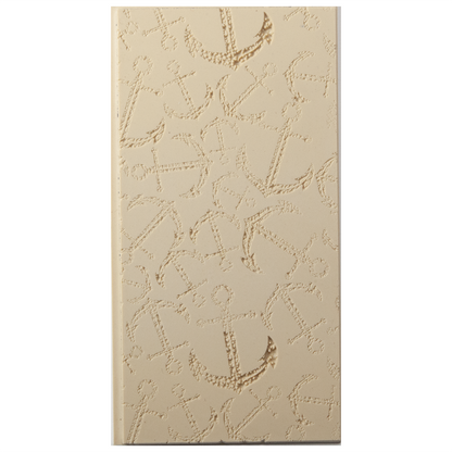 Texture Tile - Anchors Away Fineline. Beige Texture Tiles are flexible, washable and can be used with any soft clay. Spritz with CoolSlip or dust on Dry Powder Release for stick-free impressions when using metal clay and polymer clay.