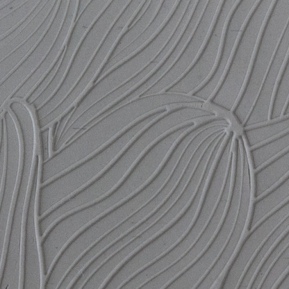 Texture Tile - Sea Current Embossed sample rolled into clay