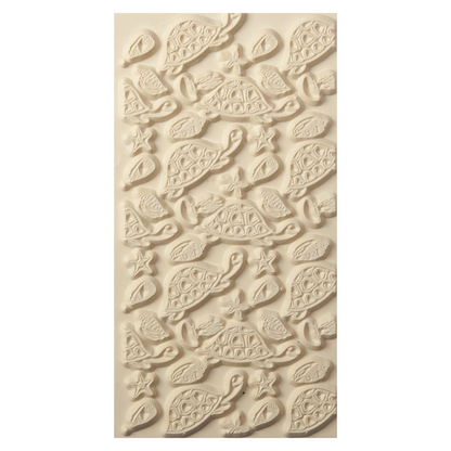 Texture Tile - Beach Party. Beige Texture Tiles are flexible, washable and can be used with any soft clay. Spritz with CoolSlip or dust on Dry Powder Release for stick-free impressions when using metal clay and polymer clay.