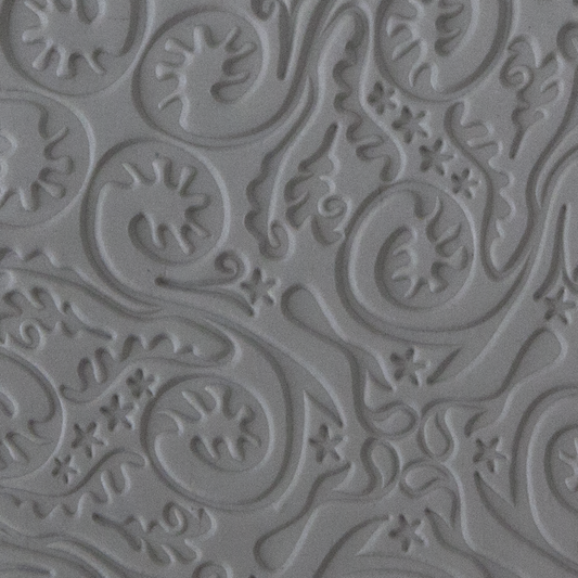 Texture Tile - Desert Wind sample rolled into clay