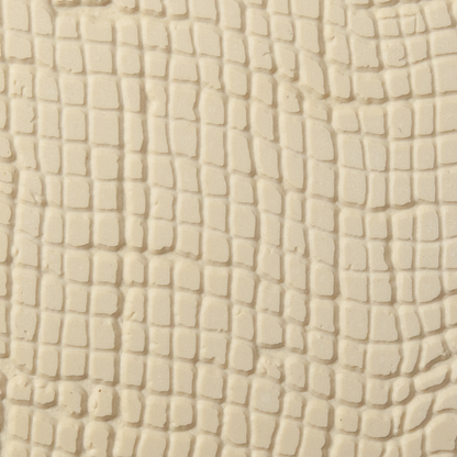 Texture Tile - Cheese Cloth. Beige Texture Tiles are flexible, washable and can be used with any soft clay. Spritz with CoolSlip or dust on Dry Powder Release for stick-free impressions when using metal clay and polymer clay.