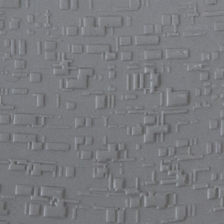 Texture Tile - Interference sample rolled into clay