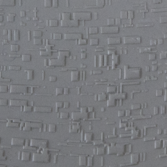 Texture Tile - Interference sample rolled into clay