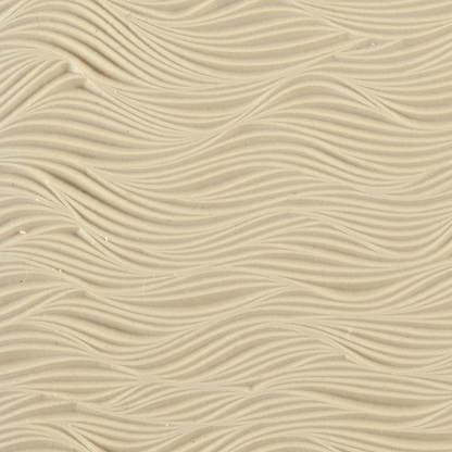 Texture Tile - Body Wave. Beige Texture Tiles are flexible, washable and can be used with any soft clay. Spritz with CoolSlip or dust on Dry Powder Release for stick-free impressions when using metal clay and polymer clay.