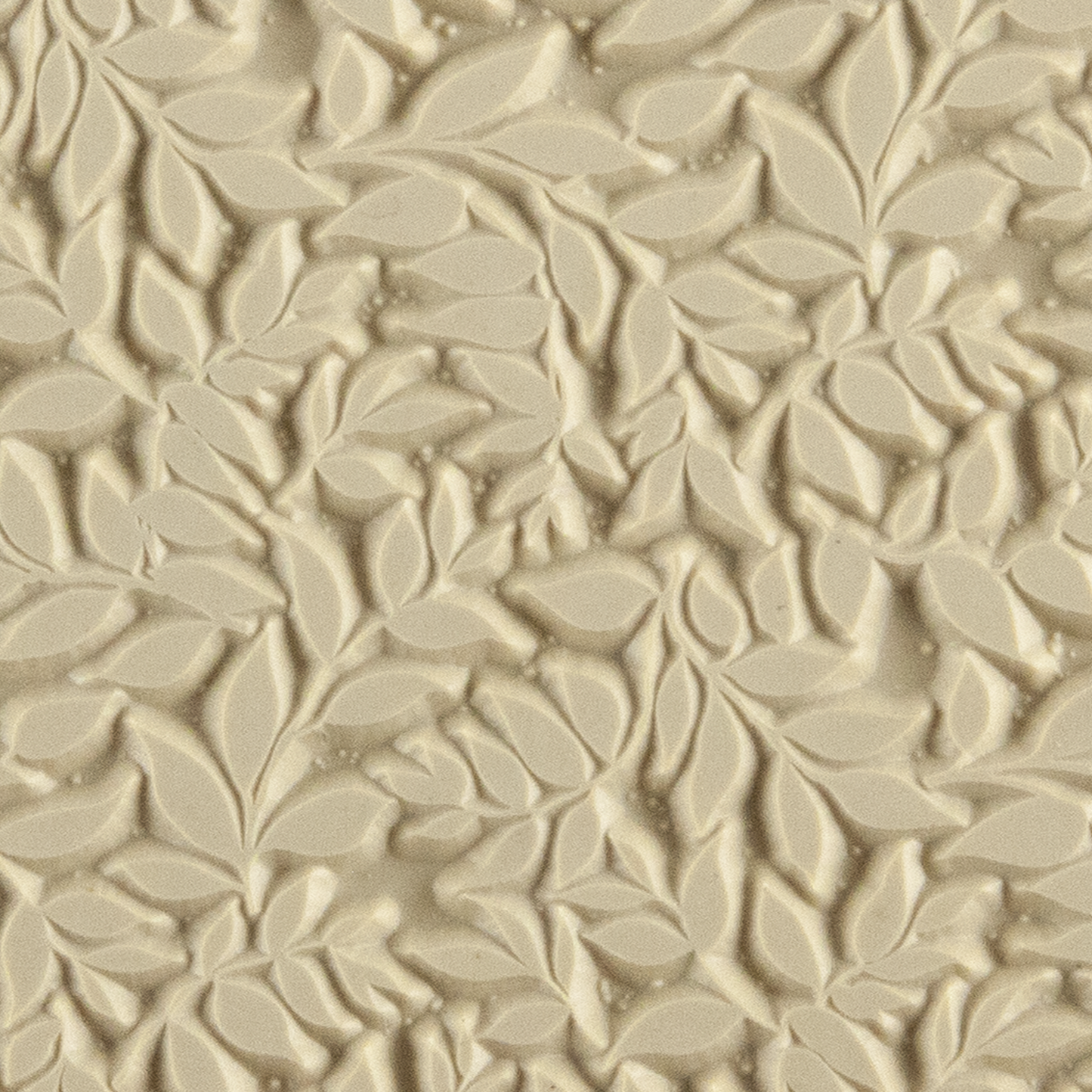 Texture Tile - Simple Leaves. Beige Texture Tiles are flexible, washable and can be used with any soft clay. Spritz with CoolSlip or dust on Dry Powder Release for stick-free impressions when using metal clay and polymer clay.