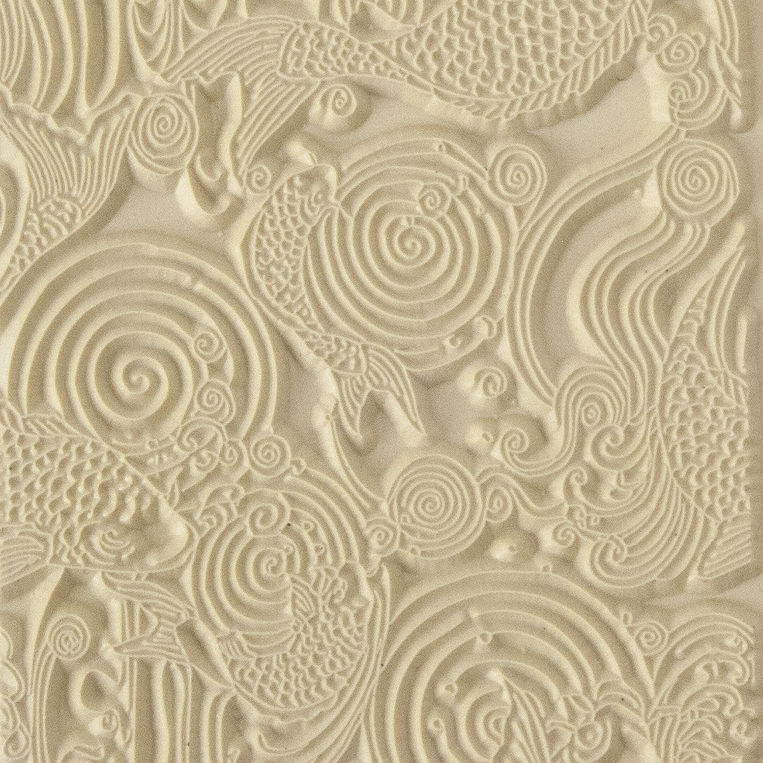 Texture Tile - Carp. Beige Texture Tiles are flexible, washable and can be used with any soft clay. Spritz with CoolSlip or dust on Dry Powder Release for stick-free impressions when using metal clay and polymer clay.