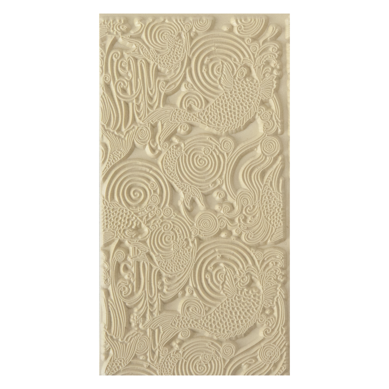 Texture Tile - Carp. Beige Texture Tiles are flexible, washable and can be used with any soft clay. Spritz with CoolSlip or dust on Dry Powder Release for stick-free impressions when using metal clay and polymer clay.
