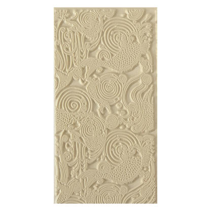 Texture Tile - Carp. Beige Texture Tiles are flexible, washable and can be used with any soft clay. Spritz with CoolSlip or dust on Dry Powder Release for stick-free impressions when using metal clay and polymer clay.