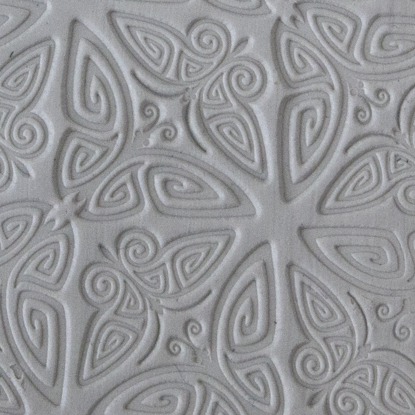 Texture Tile - Butterfly Bash sample rolled into clay