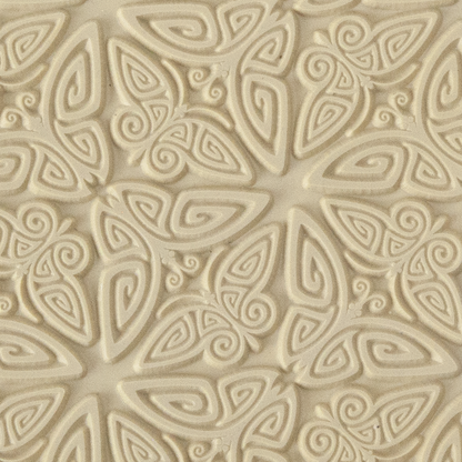Texture Tile - Butterfly Bash. Beige Texture Tiles are flexible, washable and can be used with any soft clay. Spritz with CoolSlip or dust on Dry Powder Release for stick-free impressions when using metal clay and polymer clay.