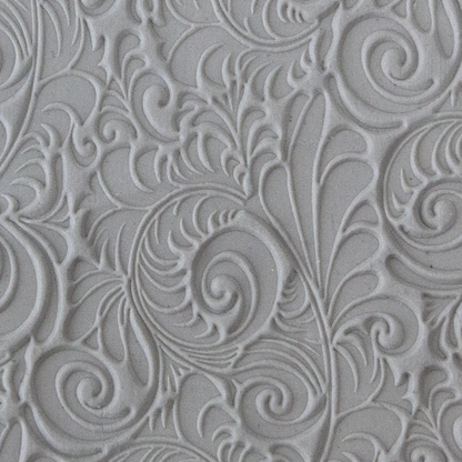 Texture Tile - Plume sample rolled into clay