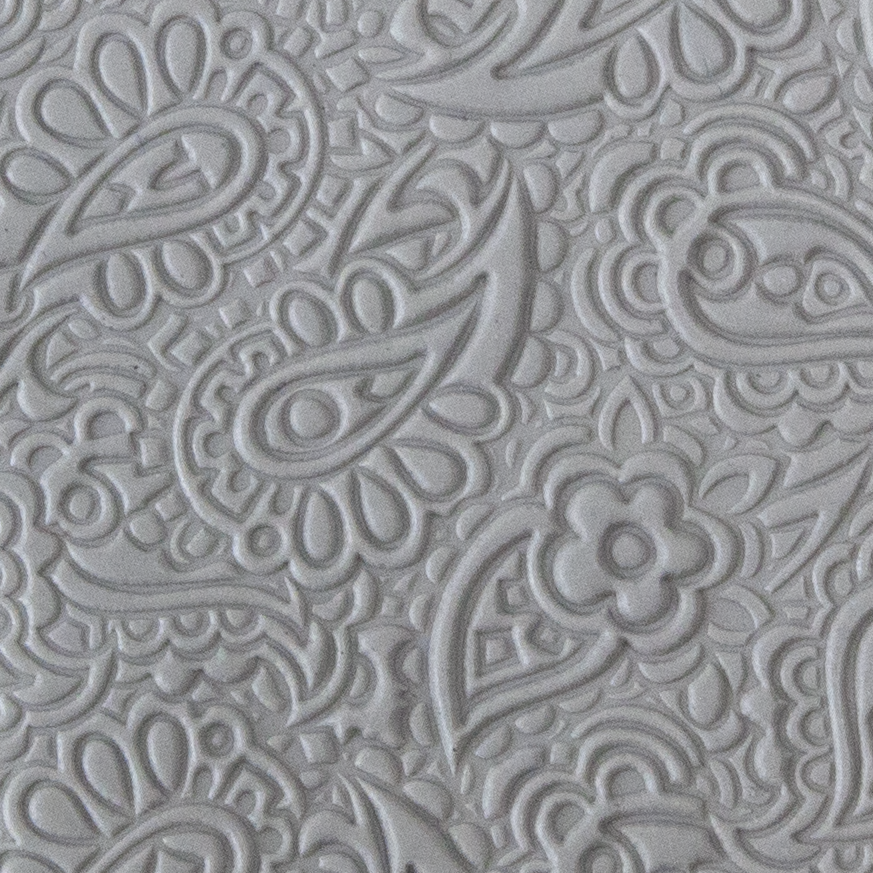 Texture Tile - Paisley sample rolled into clay