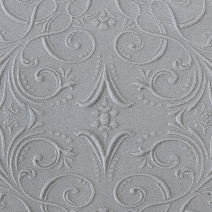 Texture Tile - Victorian Elegance sample rolled into clay