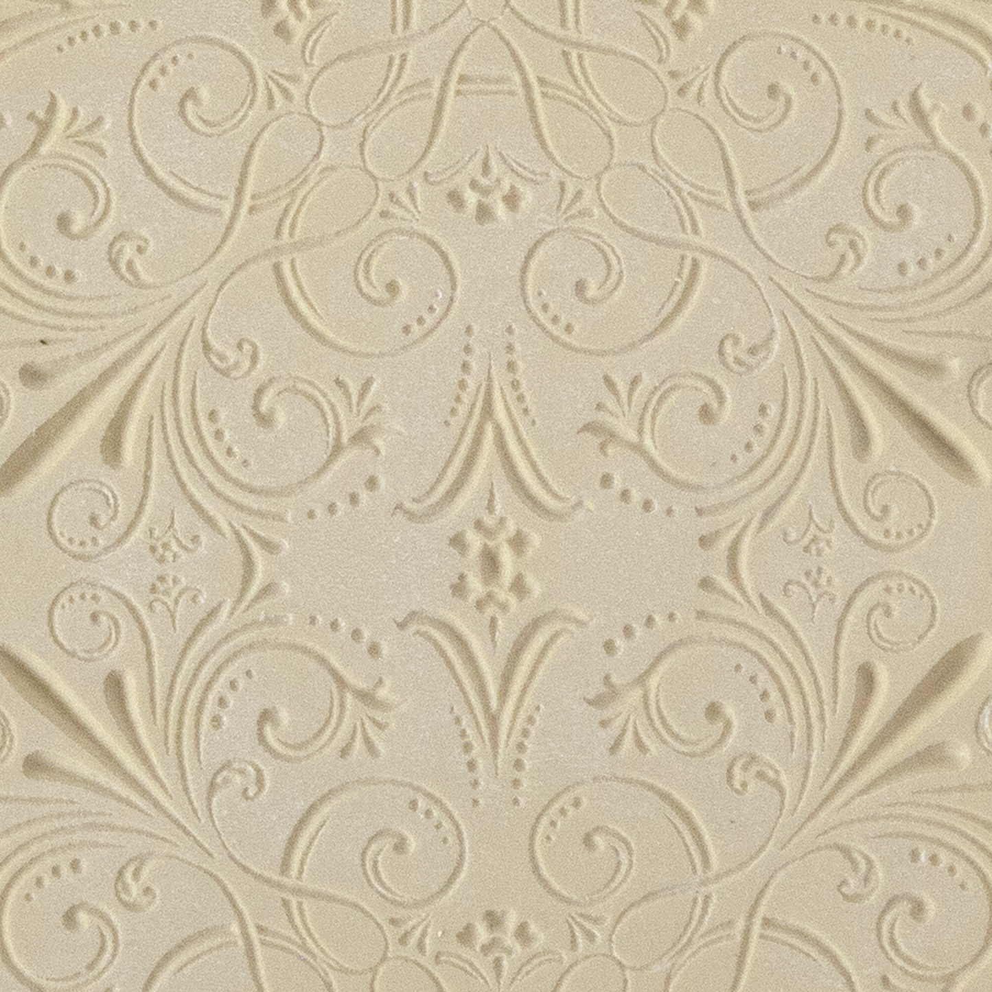 Texture Tile - Victorian Elegance. Beige Texture Tiles are flexible, washable and can be used with any soft clay. Spritz with CoolSlip or dust on Dry Powder Release for stick-free impressions when using metal clay and polymer clay.