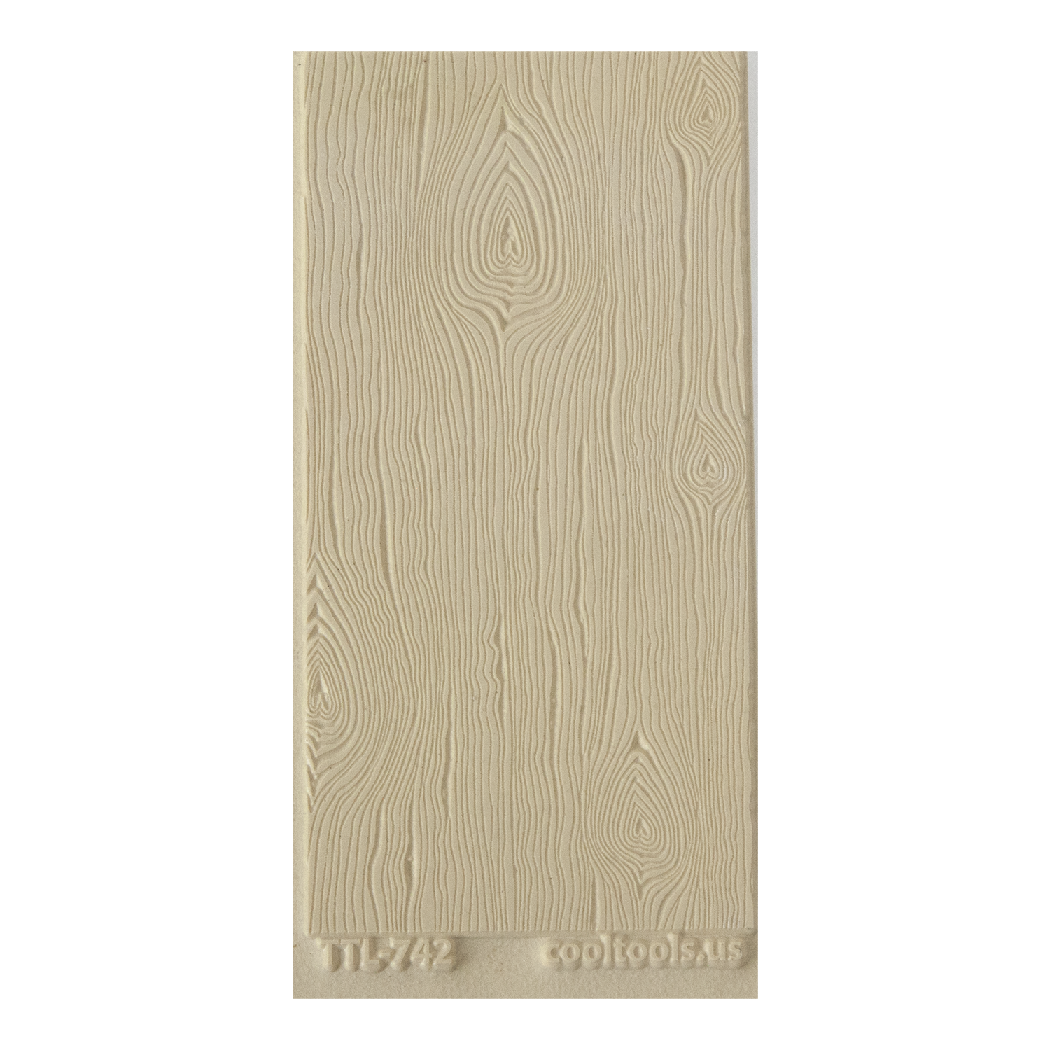 Texture Tile - Wood Grain Love. Beige Texture Tiles are flexible, washable and can be used with any soft clay. Spritz with CoolSlip or dust on Dry Powder Release for stick-free impressions when using metal clay and polymer clay.