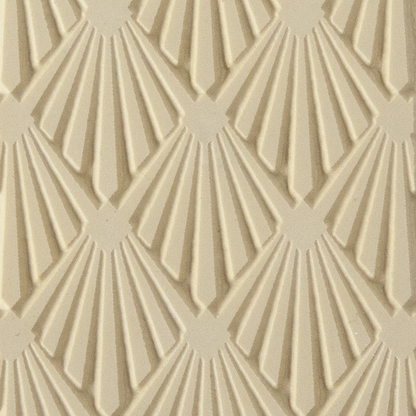 Texture Tile - Deco Diamond. Beige Texture Tiles are flexible, washable and can be used with any soft clay. Spritz with CoolSlip or dust on Dry Powder Release for stick-free impressions when using metal clay and polymer clay.