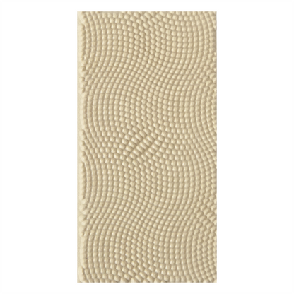 Texture Tile - Psychedelic. Beige Texture Tiles are flexible, washable and can be used with any soft clay. Spritz with CoolSlip or dust on Dry Powder Release for stick-free impressions when using metal clay and polymer clay.