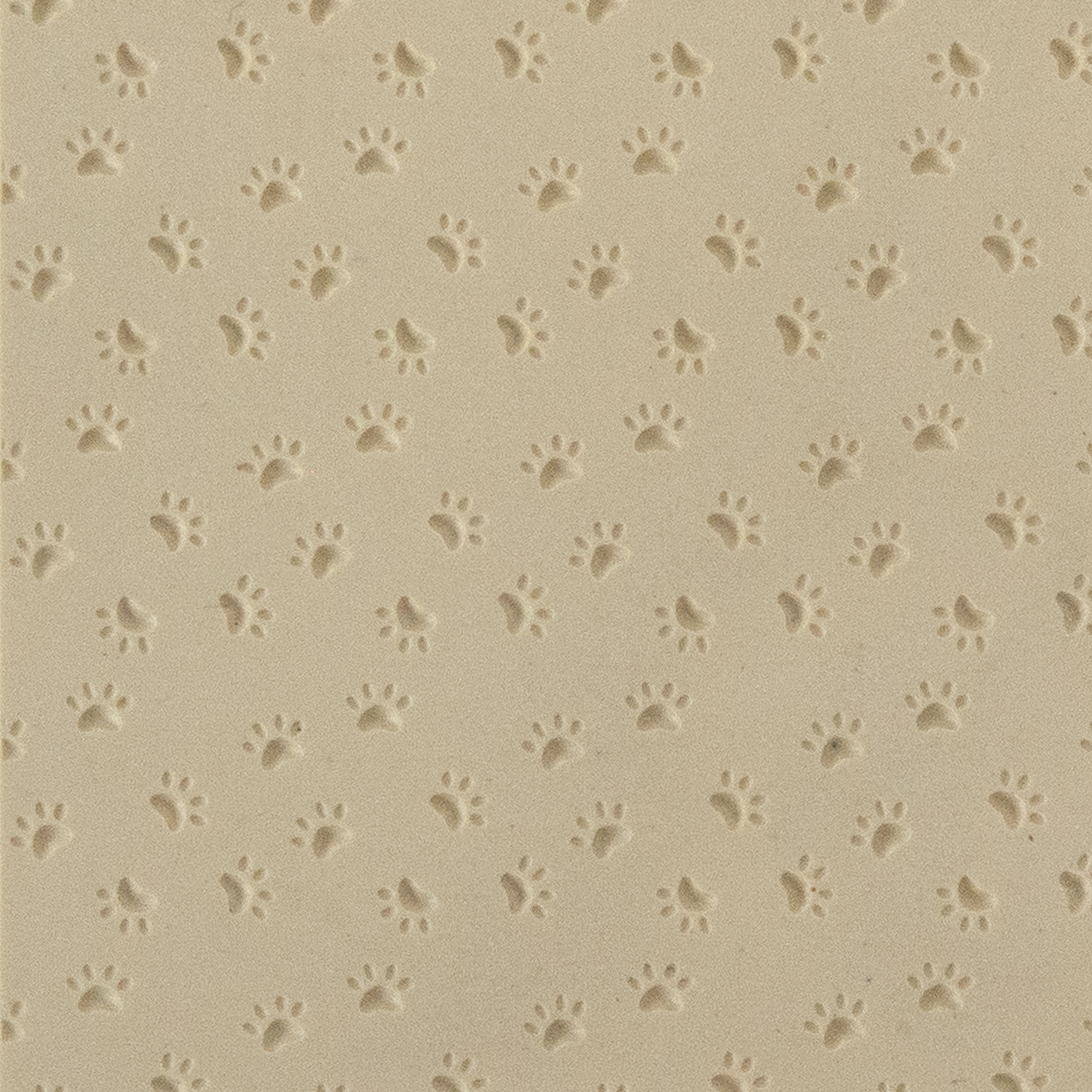 Texture Tile - Wipe Your Paws! Embossed. Beige Texture Tiles are flexible, washable and can be used with any soft clay. Spritz with CoolSlip or dust on Dry Powder Release for stick-free impressions when using metal clay and polymer clay.