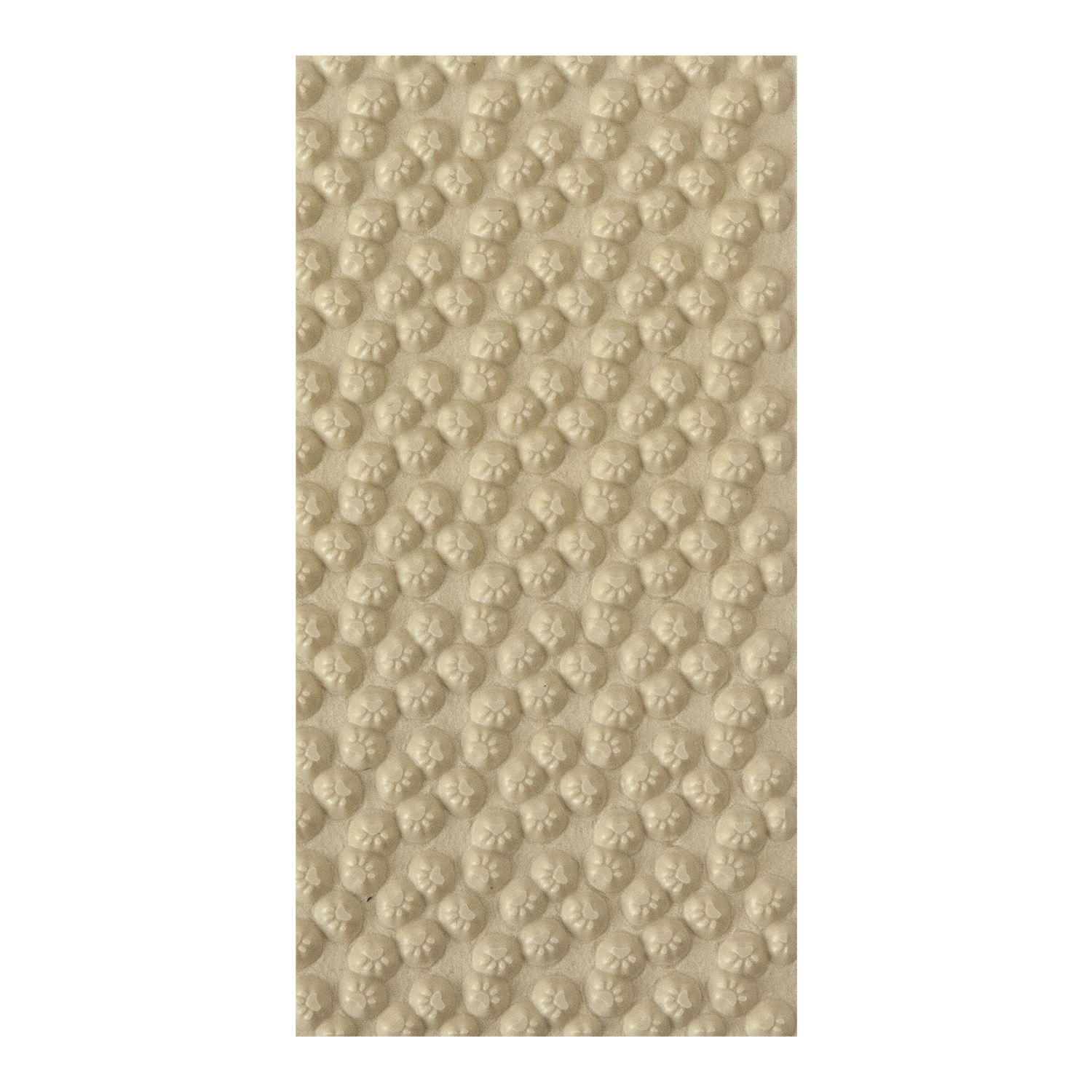 Texture Tile - Wipe Your Paws!. Beige Texture Tiles are flexible, washable and can be used with any soft clay. Spritz with CoolSlip or dust on Dry Powder Release for stick-free impressions when using metal clay and polymer clay.