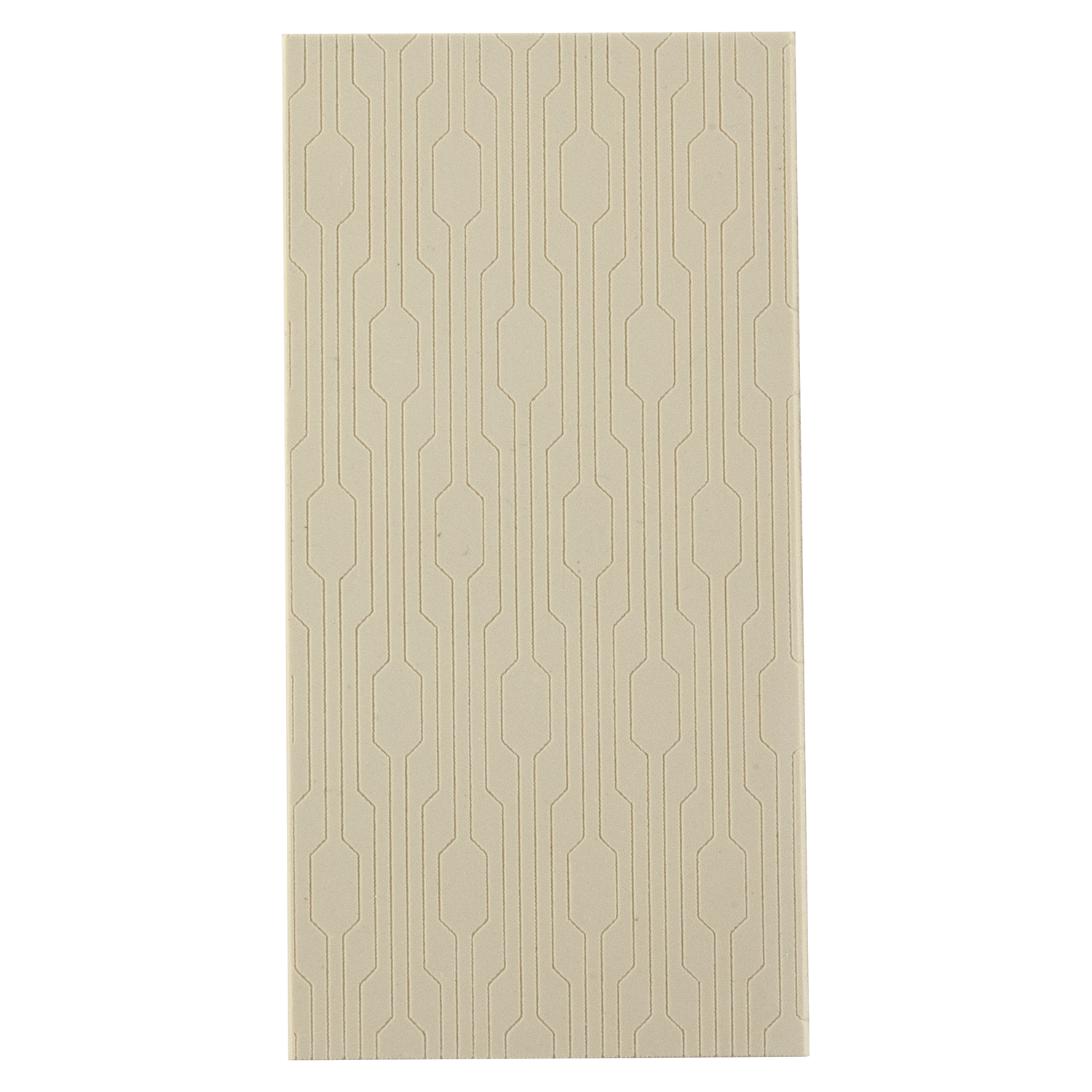 Texture Tile - Interlocking Fineline. Beige Texture Tiles are flexible, washable and can be used with any soft clay. Spritz with CoolSlip or dust on Dry Powder Release for stick-free impressions when using metal clay and polymer clay.