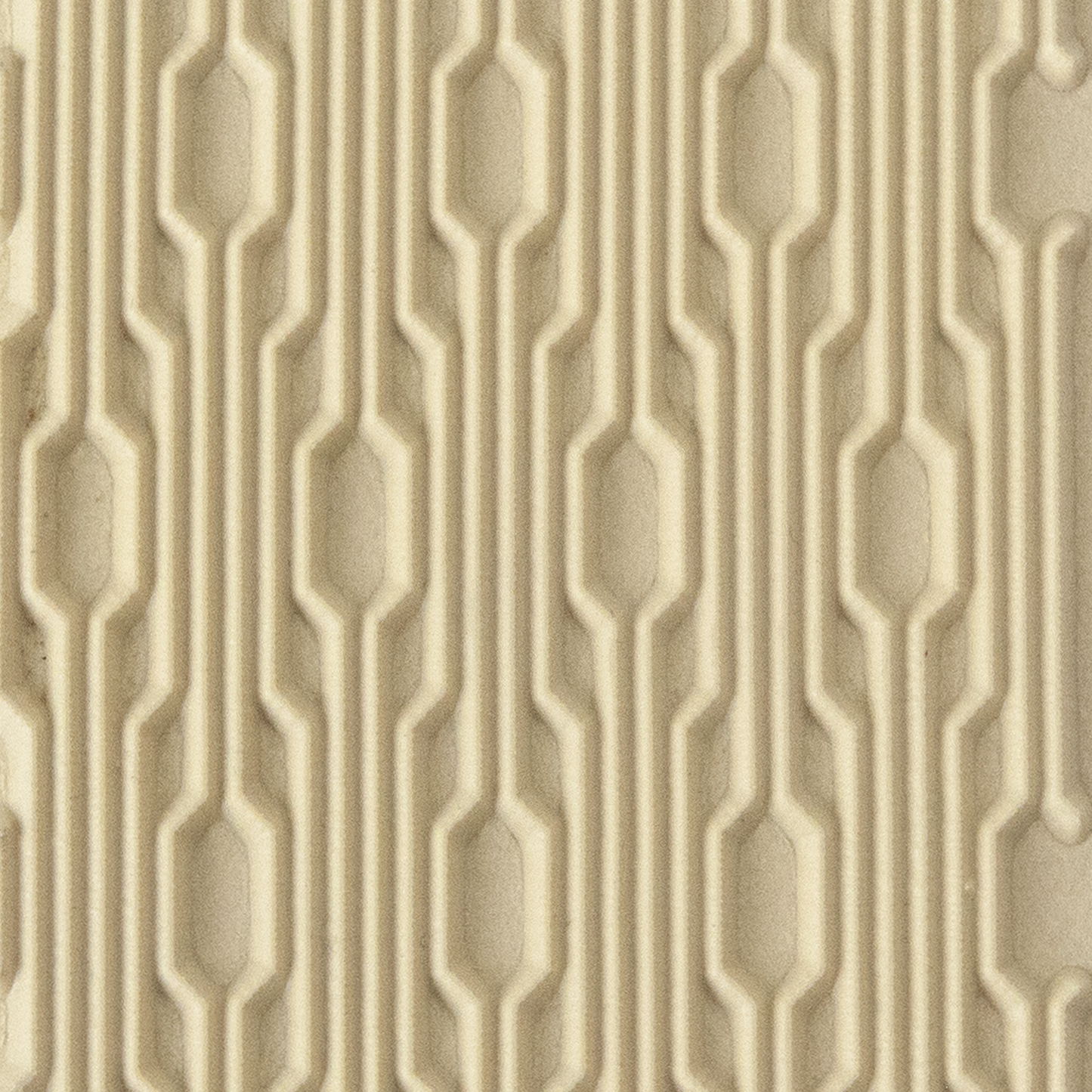 Texture Tile - Interlocking. Beige Texture Tiles are flexible, washable and can be used with any soft clay. Spritz with CoolSlip or dust on Dry Powder Release for stick-free impressions when using metal clay and polymer clay.