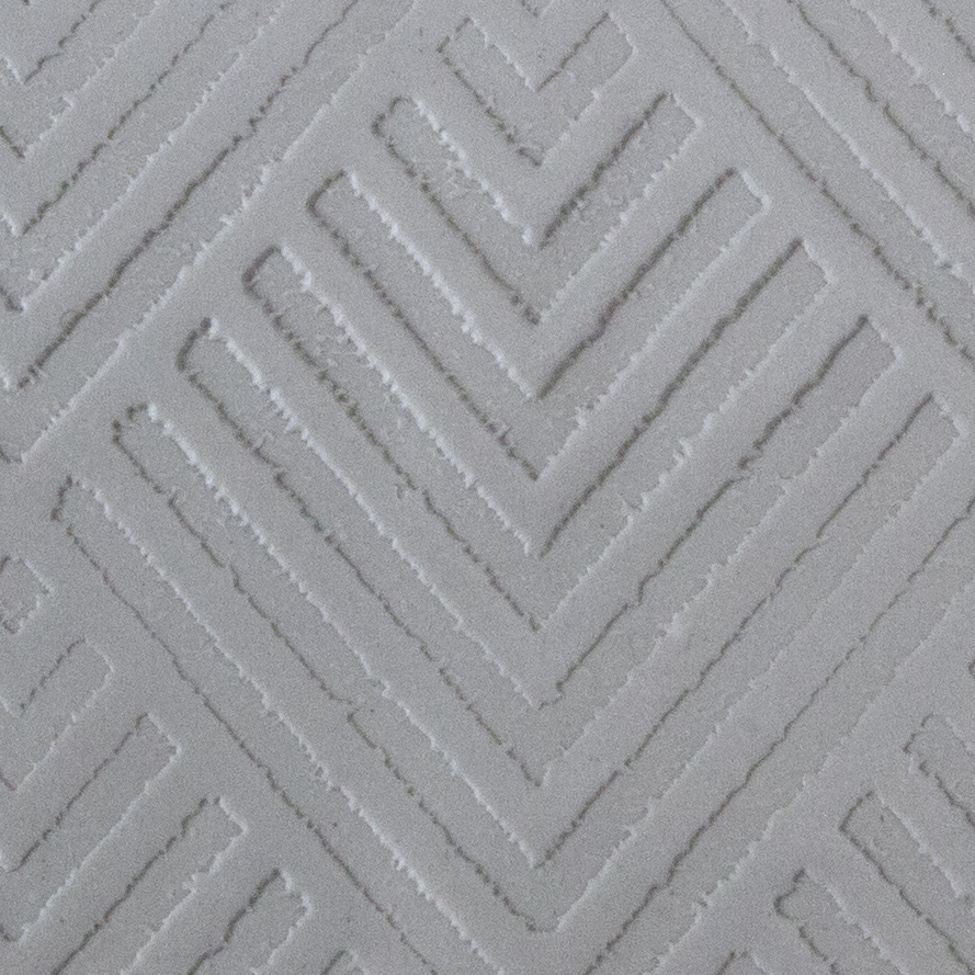 Texture Tile - Faded Square Pointers sample rolled into clay