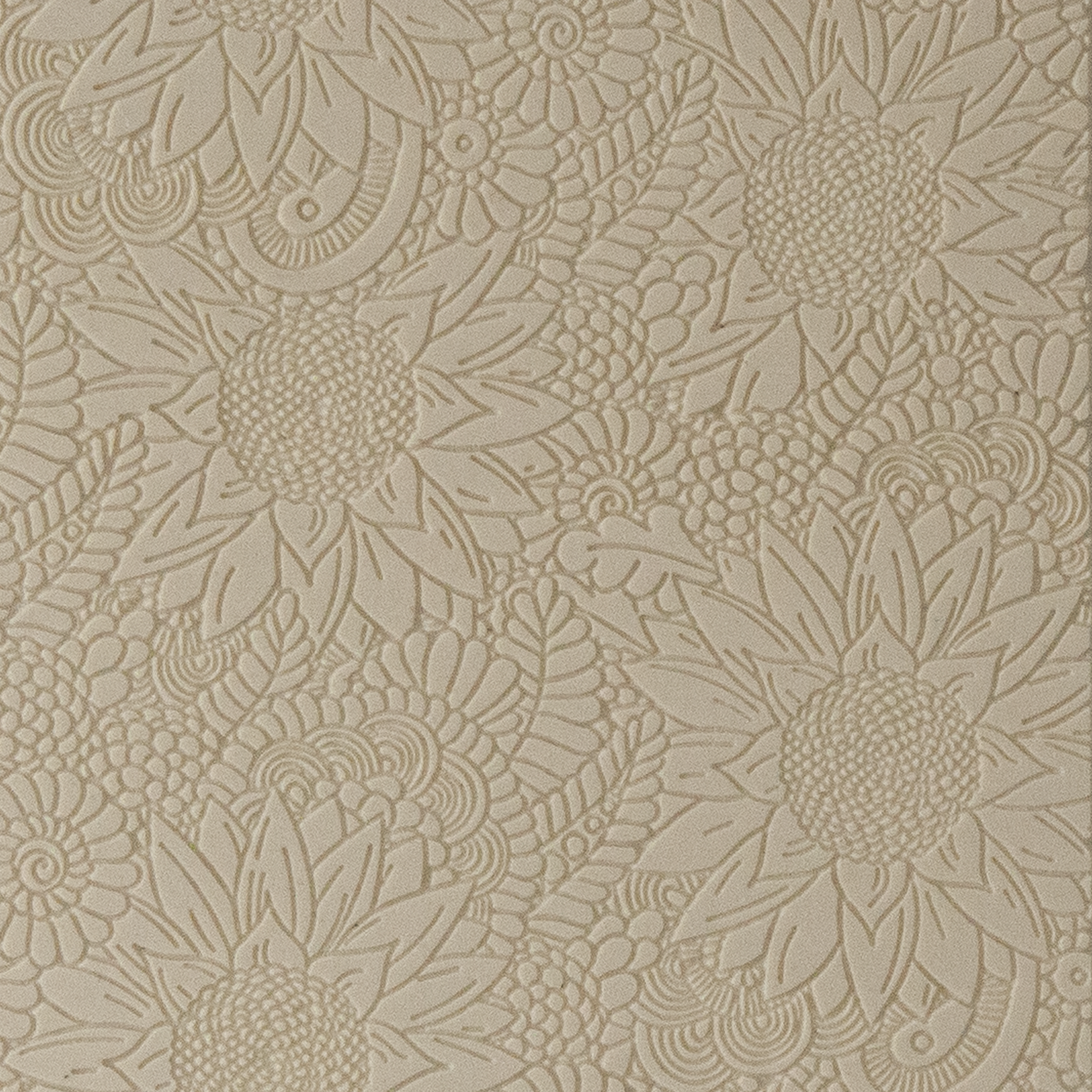 Texture Tile - Super Fineline Brilliant Blooms. Beige Texture Tiles are flexible, washable and can be used with any soft clay. Spritz with CoolSlip or dust on Dry Powder Release for stick-free impressions when using metal clay and polymer clay.