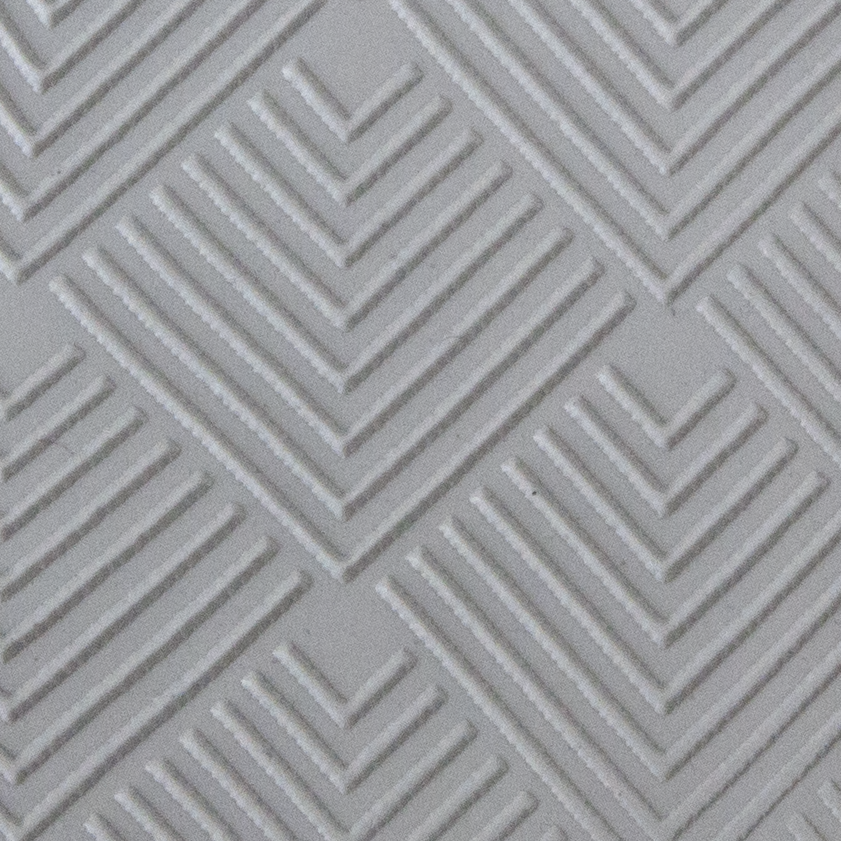 Texture Tile - 3D Squares sample rolled into clay