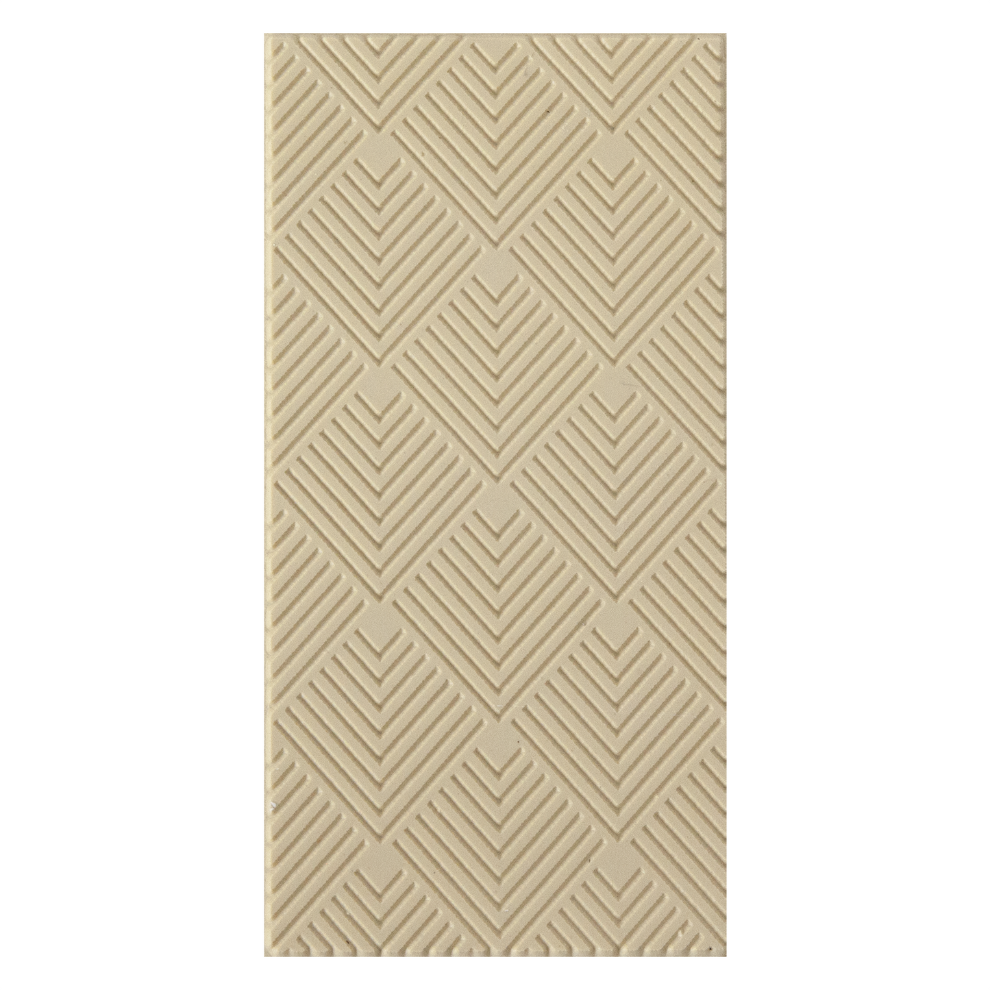 Texture Tile - 3D Squares. Beige Texture Tiles are flexible, washable and can be used with any soft clay. Spritz with CoolSlip or dust on Dry Powder Release for stick-free impressions when using metal clay and polymer clay.