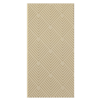 Texture Tile - 3D Squares. Beige Texture Tiles are flexible, washable and can be used with any soft clay. Spritz with CoolSlip or dust on Dry Powder Release for stick-free impressions when using metal clay and polymer clay.